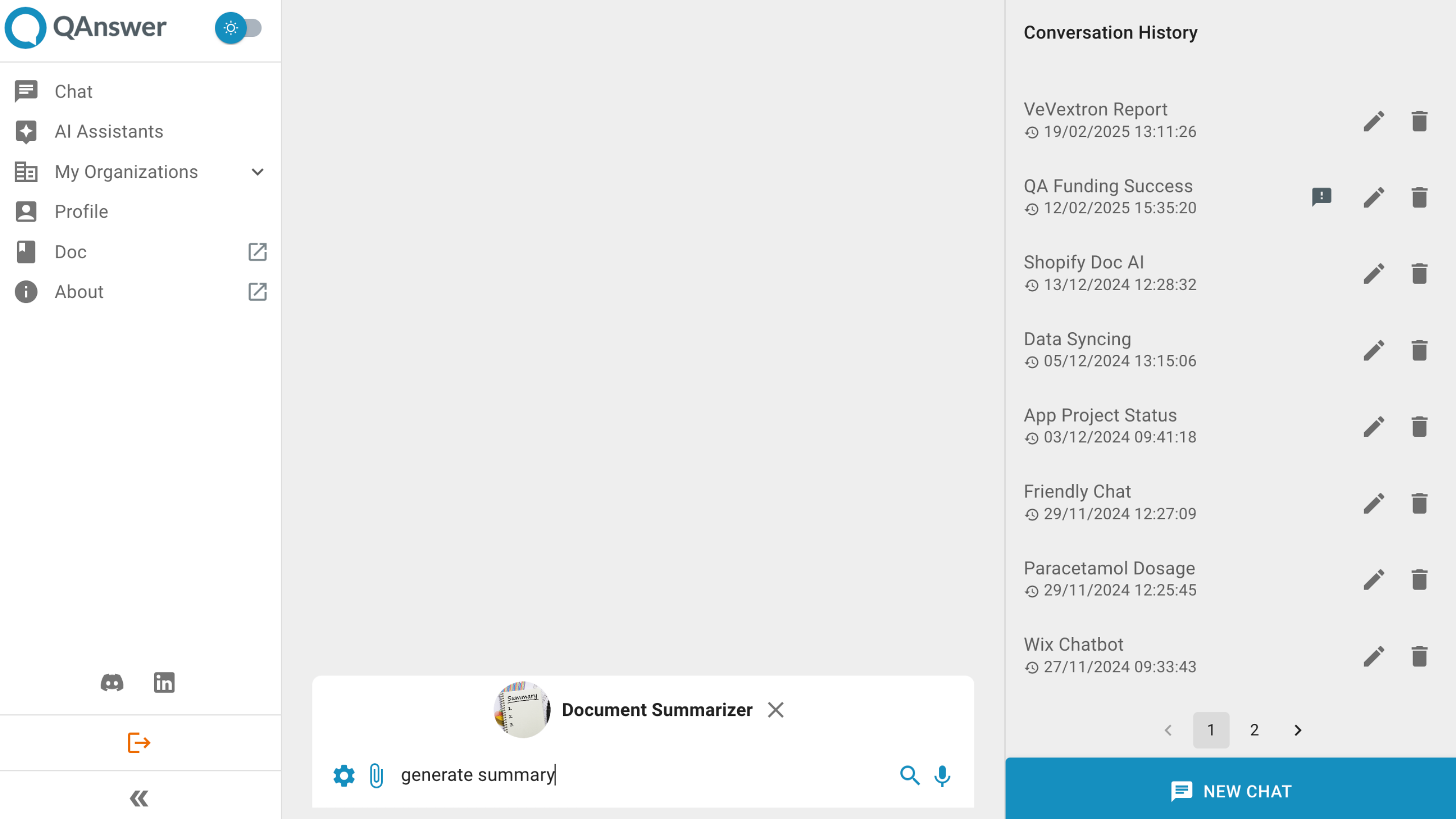 Generate your Document Summary